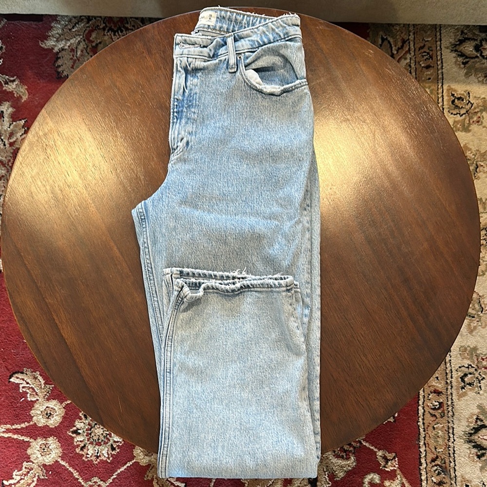 Abercrombie & Fitch High Rise Light Wash Jeans